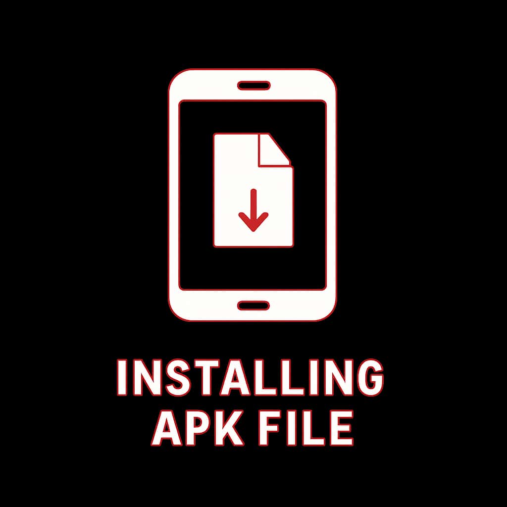 An icon representing the installation of the RummyLudo APK file on mobile devices.