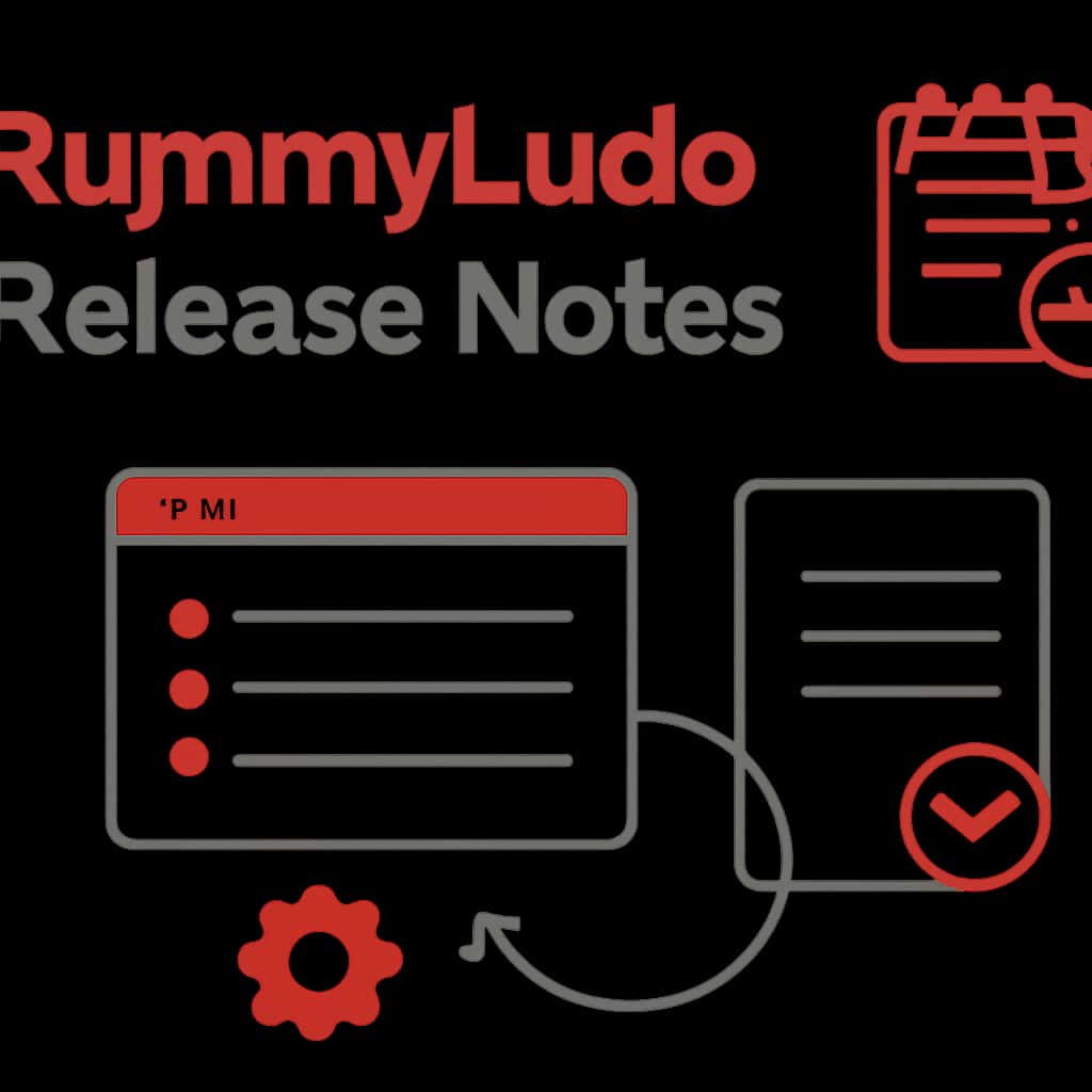 Illustration detailing the RummyLudo Release Notes.