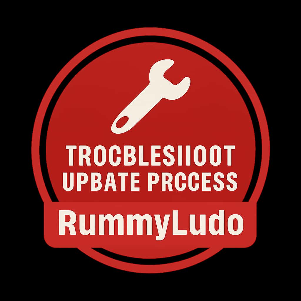 An icon illustrating support for RummyLudo update troubleshooting.